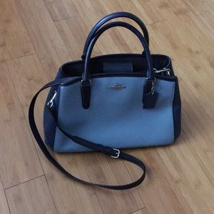 Coach leather handbag and wallet